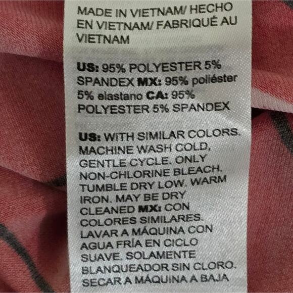 Chico's Red and White Leaf Print Pleated Maxi Dress‎ Size 3 XL - Picture 7 of 7